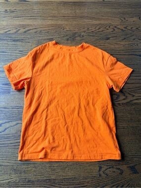🍭6/$30 Unisex orange short sleeve t shirt - 140 cm (9-10)
